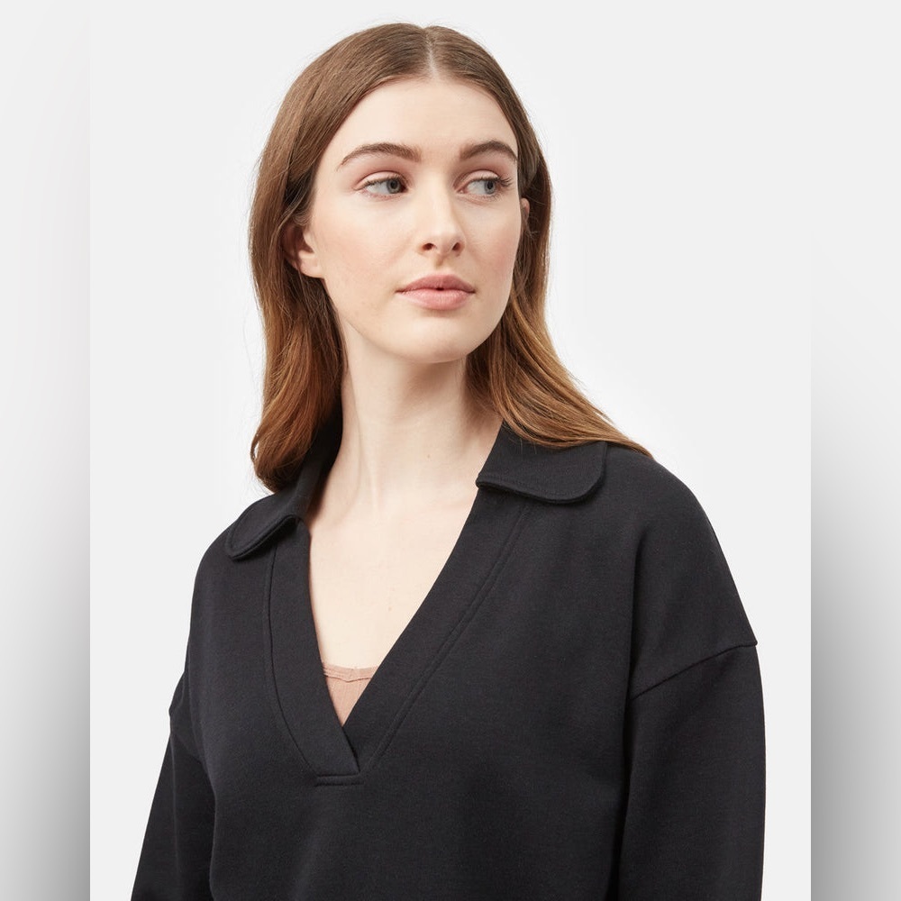10Tree Women’s Treefleece Grove Sweatshirt in Meteorite Black, Size XS, Tentree - Picture 4 of 12